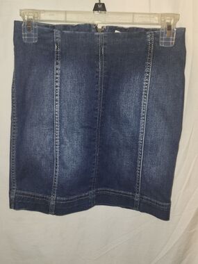 Rewind Dark Blue Denim Mini Skirt
